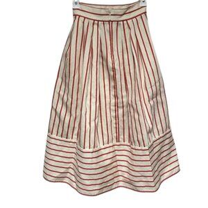 Eva Mendes by New York and Company Striped cream and red skirt